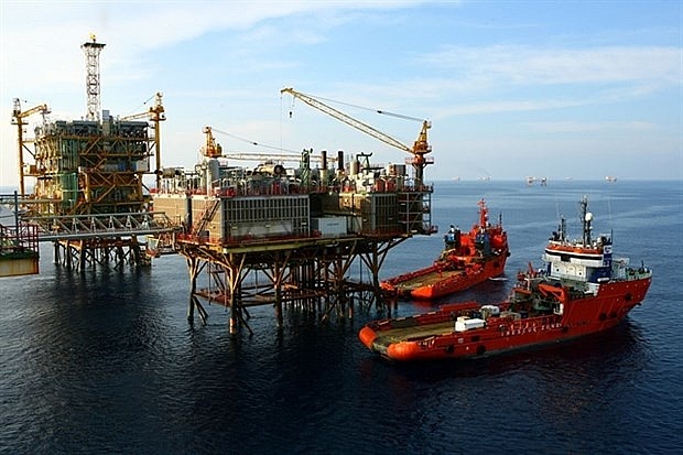 The Bach Ho oil field (White Tiger oilfield) is a major oil field in the Cuu Long basin of the East Sea located offshore due east of the Mekong Delta. (Photo: VNA)