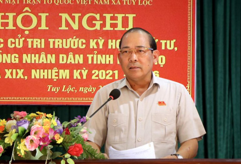 HĐND tỉnh Phú Thọ tiếp xúc cử tri tại khu vực huyện Cẩm Khê trước kỳ họp thứ tư