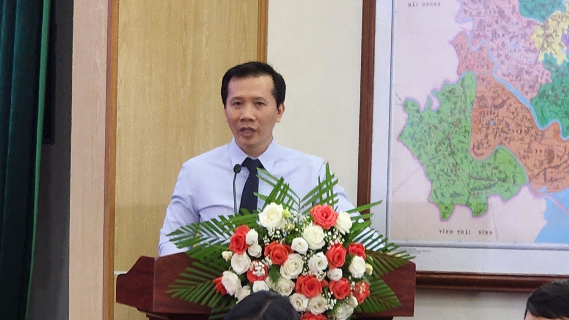 Ông Nguyễn Thành Phương - TGD Tập đoàn Sao Đỏ “ phát biểu tại hội thảo và khẳng định 