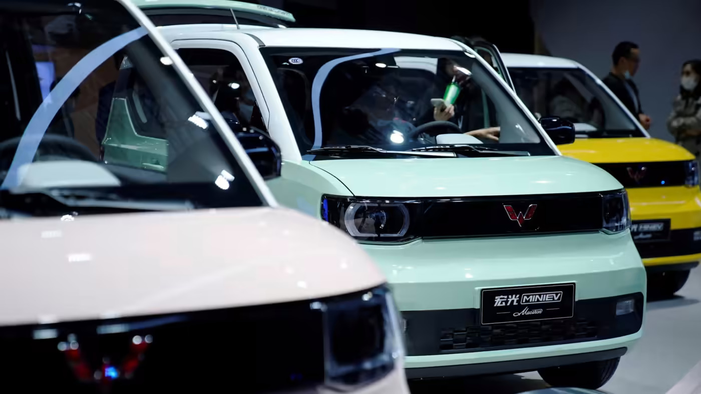 Doanh số bán xe Hongguang Mini EV của Wuling có con số thấp hơn năm trước trong hai tháng liên tiếp. © Reuters