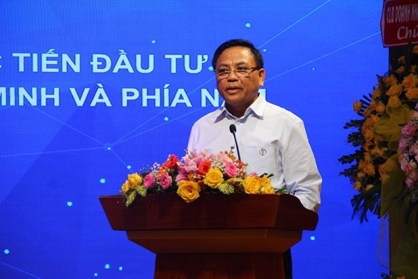 Chủ tịch Hiệp hội Doanh nghiệp tỉnh Thanh Hóa, ông Cao Tiến Đoan phát biểu