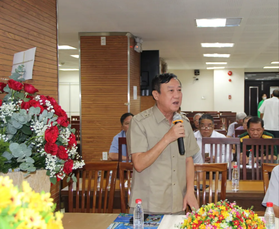 Trung tướng Nguyễn Đức Hải phát biểu tại hội nghị. Ảnh: TRẦN YÊN