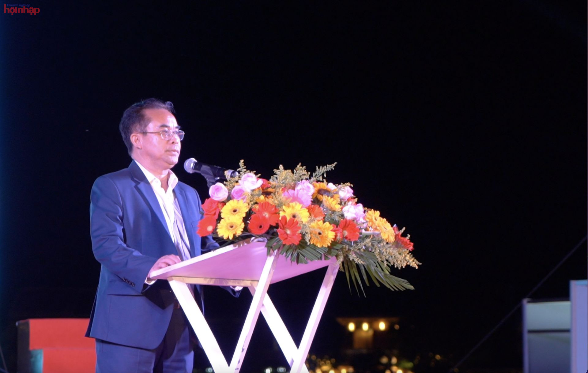 Phó chủ tịch UBND tỉnh Quảng Nam - Trần Anh Tuấn phát biểu tại buổi lễ