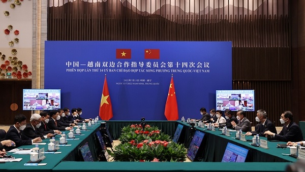 Phiên họp lần thứ 14 Ủy ban chỉ đạo hợp tác song phương Việt Nam - Trung Quốc (Ảnh: VGP/Hải Minh)