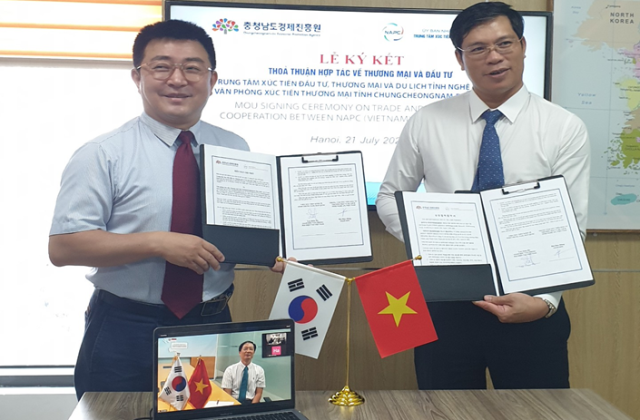 NAPC ký kết thỏa thuận hợp tác với Văn phòng Xúc tiến Thương mại tỉnh Chungcheongnam-do (Hàn Quốc)