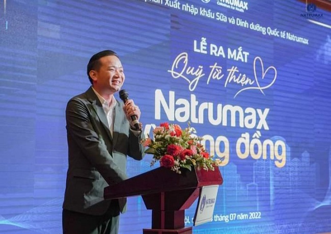 Ông Nguyễn Tất Tùng - Chủ tịch Hội đồng quản trị Natrumax Việt Nam phát biểu tại chương trình.