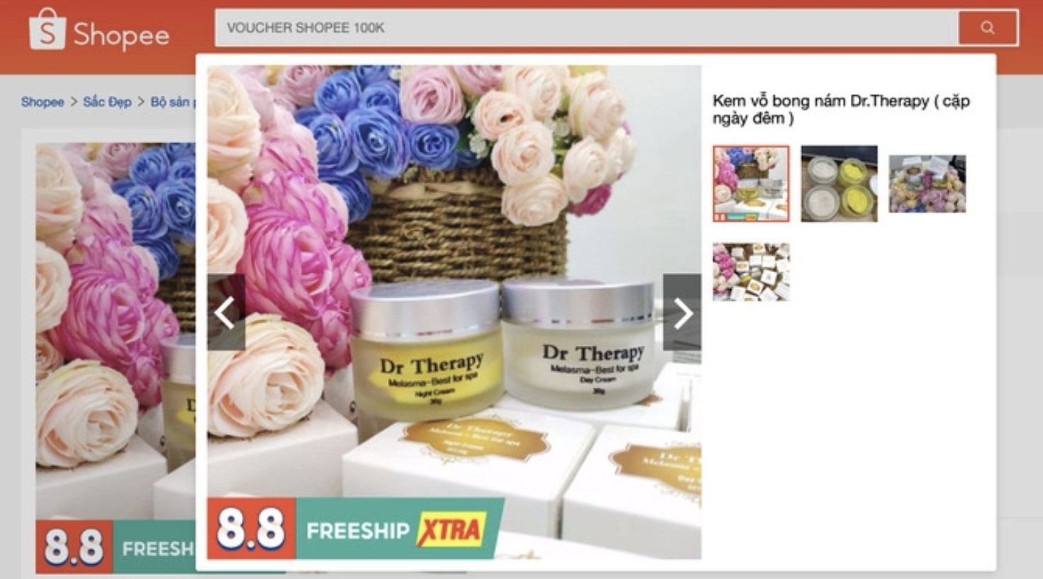 Hình ảnh sản phẩm mỹ phẩm Dr Therapy Melasma - Best for spa Night cream trên sàn thương mại điện