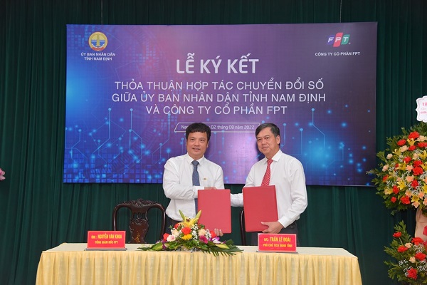 FPT hợp tác đưa Nam Định vào nhóm 20 tỉnh dẫn đầu về chuyển đổi số