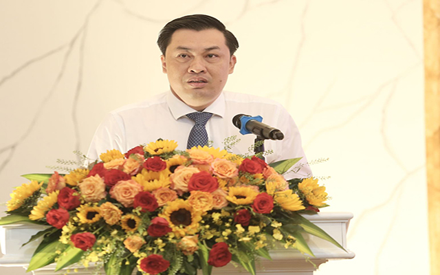 Ông Cao Văn Chóng- PGĐ Văn hóa, Thể thao và Du lịch tỉnh Bình Dương phát biểu tại buổi họp báo