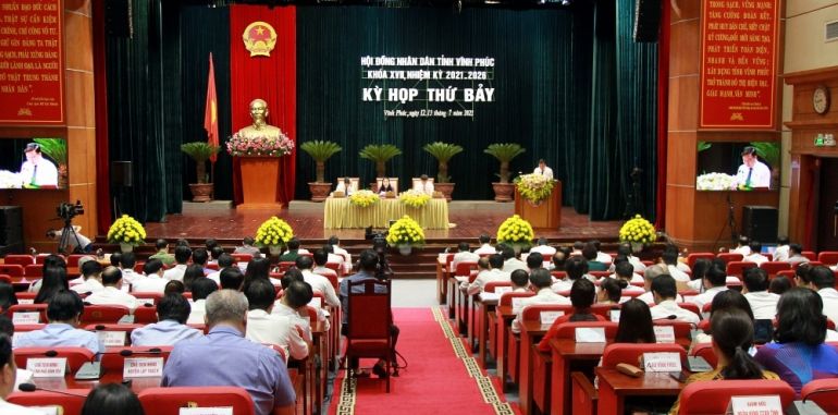 The 7th session of Vinh Phuc province's People's Council was convened to approve several key projects.