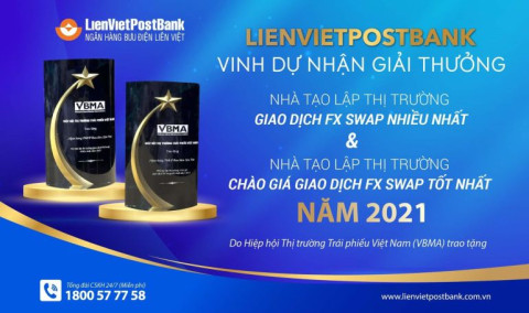 Ngân hàng Bưu điện Liên Việt vinh dự nhận 5 giải thưởng lớn về kinh doanh Thẻ quốc tế