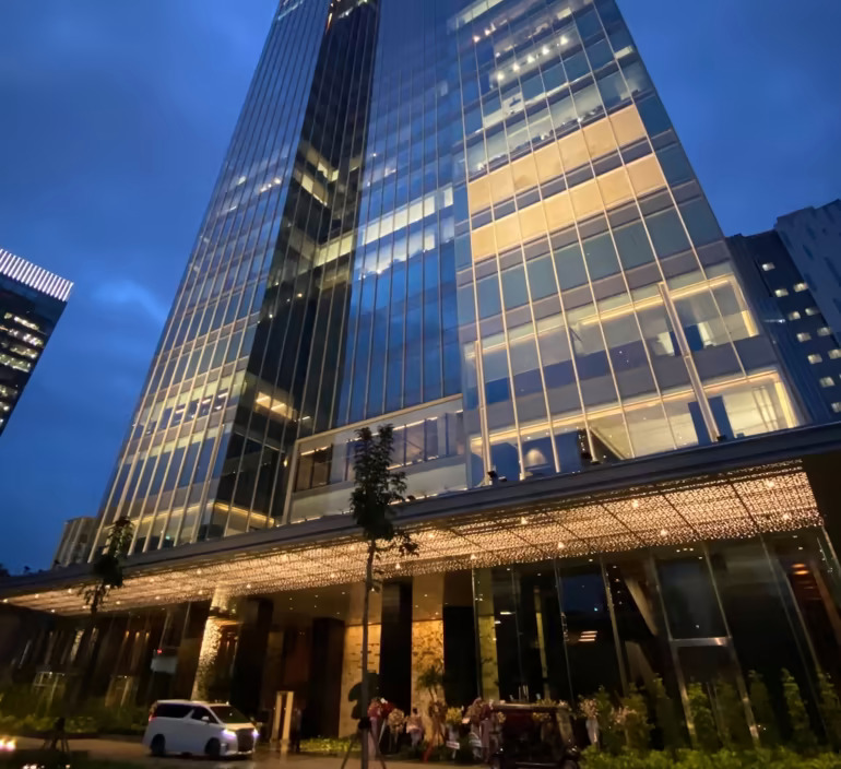 Park Hyatt Jakarta khai trương ở trung tâm Jakarta gần dinh thự chính thức của tổng thống Indonesia vào ngày 8 tháng 7. (Ảnh của Koya Jibiki)