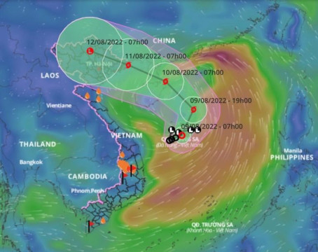 Vùng Duyên hải chịu ảnh hưởng của áp thấp nhiệt đới suy yếu từ bão số 2