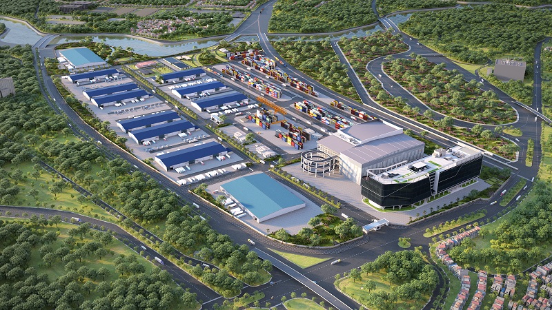 Phối cảnh dự án SuperPort™ Vĩnh Phúc - “siêu cảng” đầu tiên của Mạng lưới Logistics Thông minh ASEAN
