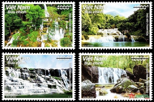 The Cloud Waterfall Stamp Set was chosen to help Vietnam and its people look good.