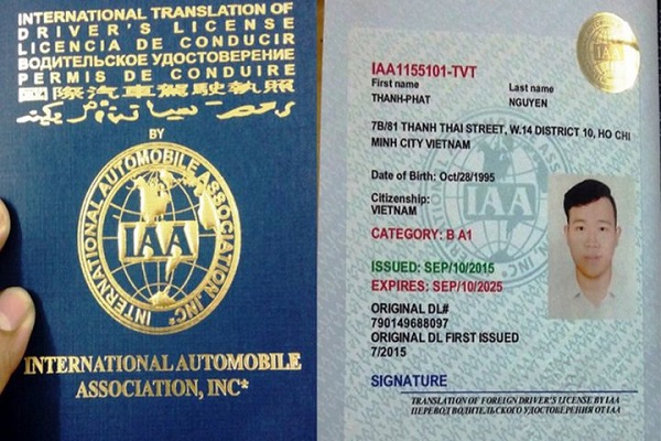 Giấy phép lái xe quốc tế IAA