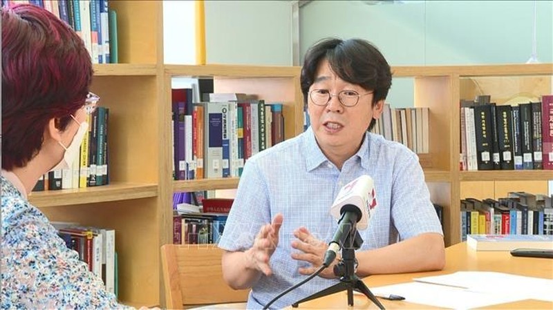 chuyên gia kinh tế Kawk Sung-il, Giám đốc Trung tâm Chiến lược an ninh kinh tế thuộc Viện nghiên cứu chính sách kinh tế quốc tế của Hàn Quốc. (Ảnh: TTXVN)