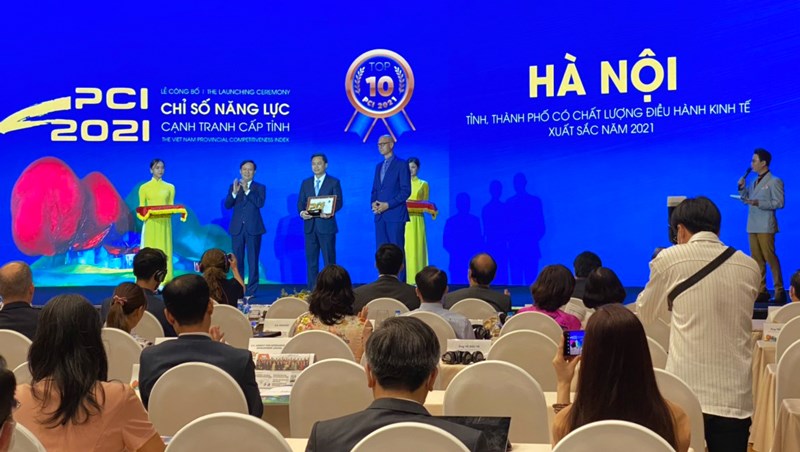 Hà Nội tiếp tục nằm trong nhóm 10 tỉnh, thành phố đứng đầu cả nước năm 2021 về chỉ số PCI