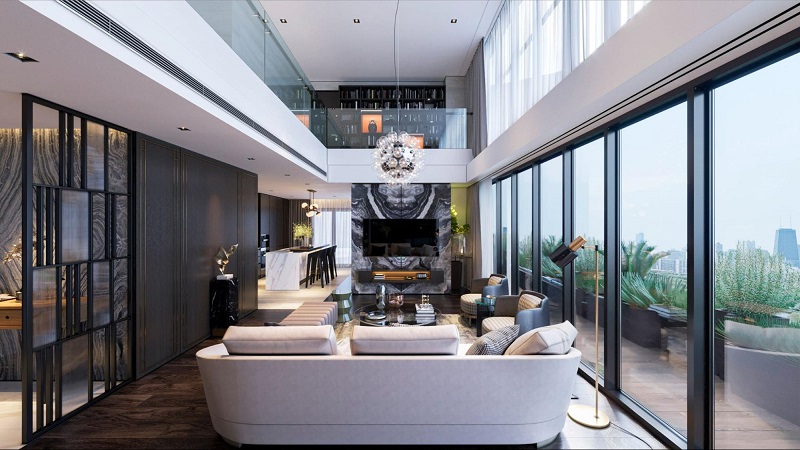 Photo: Sky Villa is decorated artistically, expressing the personality of each owner.