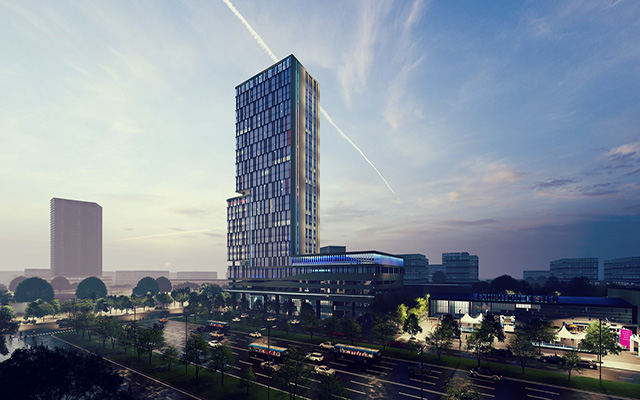 Photo: Perspective of World Trade Centre Tower in Binh Duong New City applying BIM technology in construction investment.