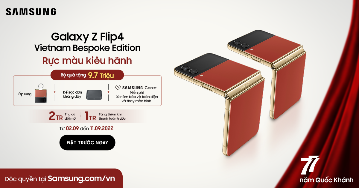 The Galaxy Z Flip4 with the moniker 