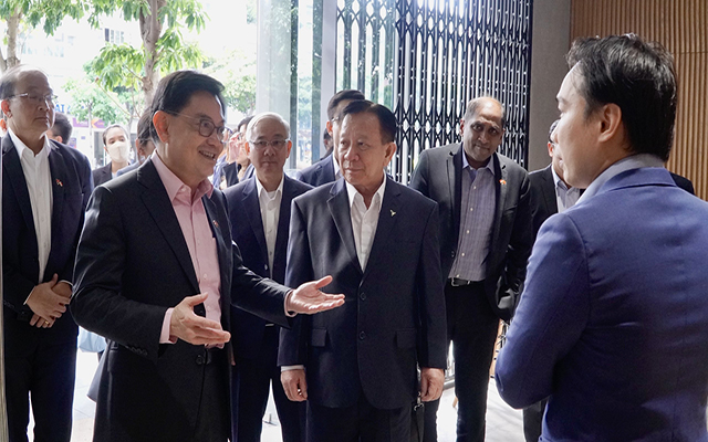 Block71 Sài Gòn, Becamex vinh dự được Phó Thủ tướng, Bộ trưởng Điều phối Chính sách Kinh tế Singapore Heng Swee Keat (Vương Thụy Kiệt) và Phái đoàn Singapore đến thăm và làm việc