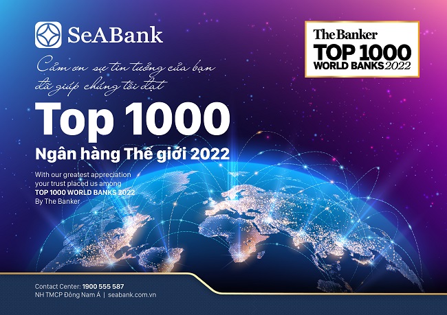 SeABank top 1000 ngân hàng thế giới