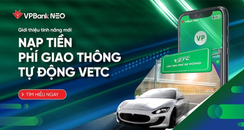 Convenient automatic traffic toll payment via VPBank NEO application