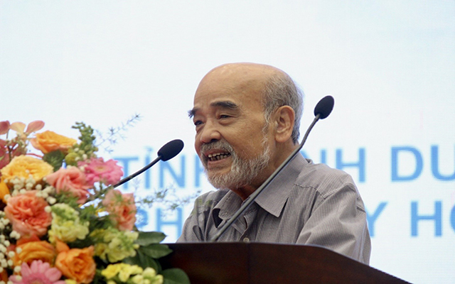 GS.TSKH Đặng Hùng Võ phát biểu tại hội thảo
