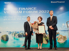 Tăng thêm 1 bậc, VPBank xếp hạng 11 trong Top 50 thương hiệu giá trị nhất Việt Nam 2022