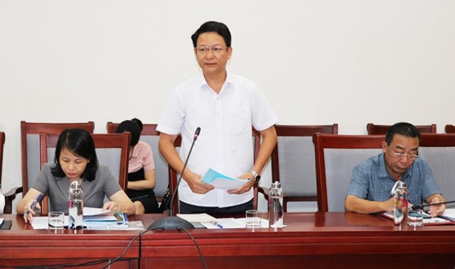 Mr Tran Xuan Hoc - Nghe's Deputy Director At the meeting, the Department of Agriculture and Rural Development presented the draft of the Provincial Organic Agriculture Development Scheme for the period 2022-2030