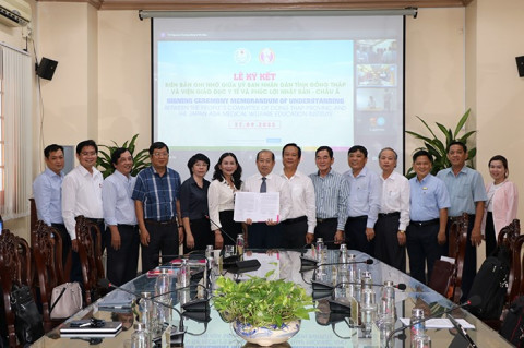 Signing between Dong Thap and the JAMWEI Institute in Japan created several new chances for collaboration