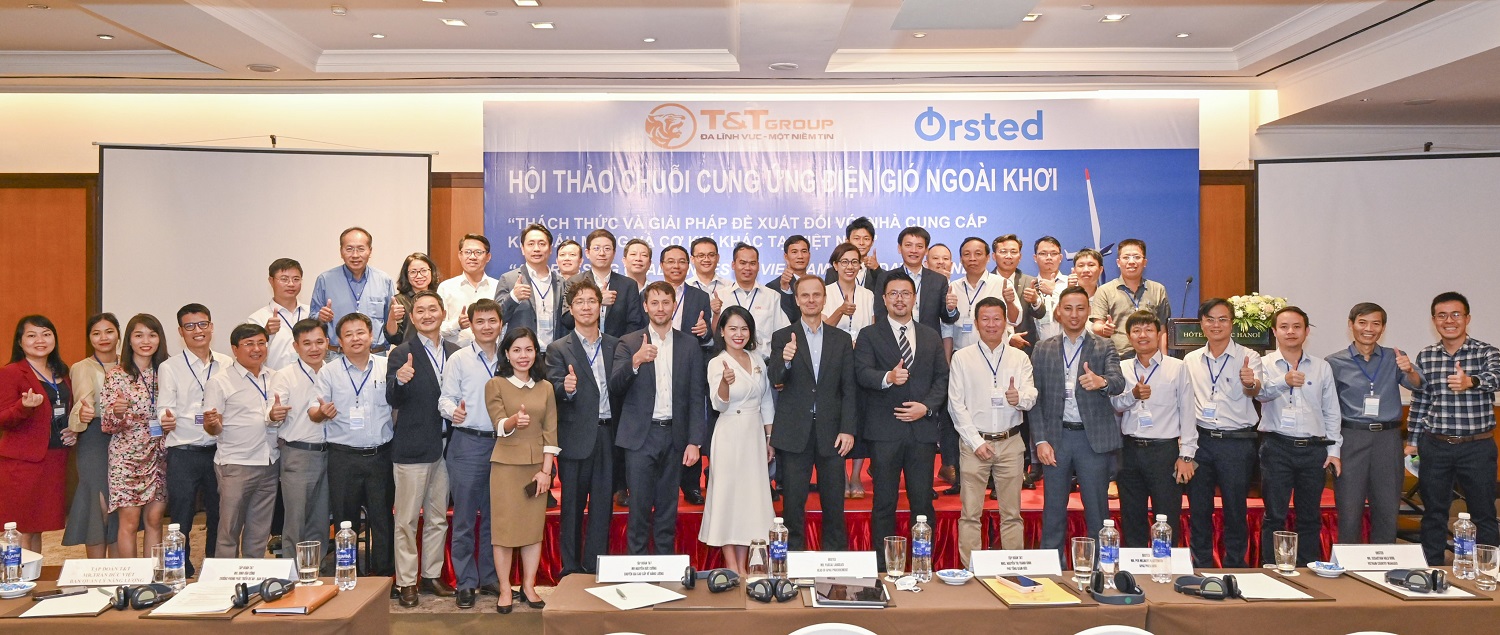 Liên danh Tập đoàn Ørsted và T&T Group phối hợp tổ chức hội thảo tại Hà Nội dành cho các nhà cung cấp tiềm năng cao trong nước về kết cấu móng và dịch vụ cơ khí chế tạo