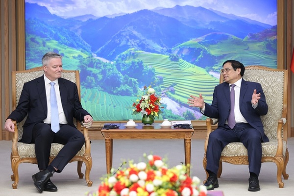 Thủ tướng khẳng định Việt Nam coi trọng hợp tác và tư vấn chính sách của OECD (Ảnh: VGP/Nhật Bắc)