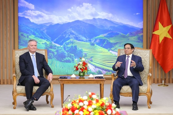 Thủ tướng Chính phủ khẳng định Việt Nam ủng hộ các chính sách hướng đến mục tiêu phát triển chung của nhân loại, vì lợi ích của người dân, công bằng và tiến bộ xã hội (Ảnh: VGP/Nhật Bắc)