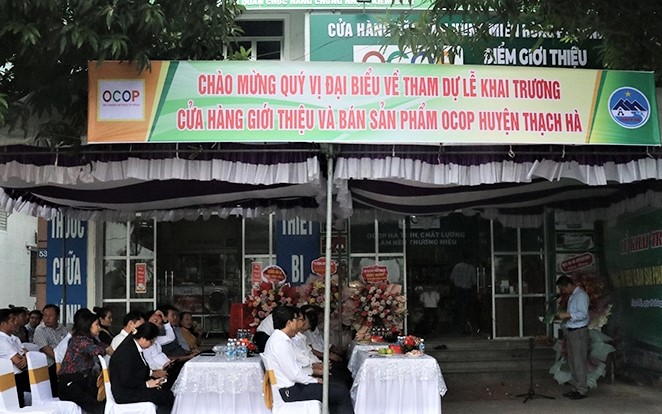 Hà Tĩnh khai trương cửa hàng, ra mắt Hội OCOP huyện Thạch Hà