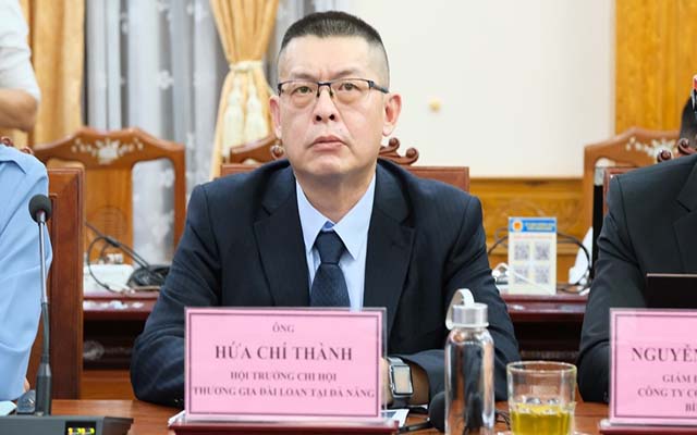 Ông Hứa Chí Thành – Chi Hội trưởng Chi hội thương gia Đài Loan Đà Nẵng tham dự hội nghị