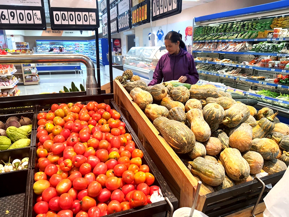 Các mặt hàng nông sản ở khắp mọi nơi được đưa vào hệ thống siêu thị