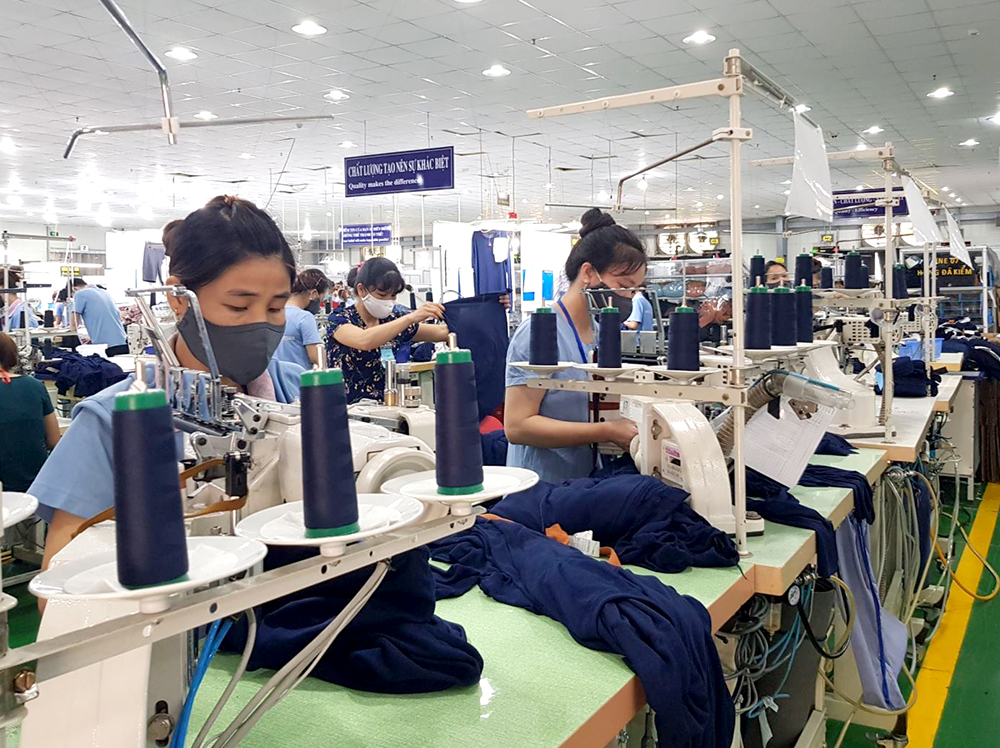 Sản xuất quần áo xuất khẩu của Công ty TNHH dệt may Thygesen Việt Nam