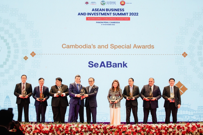 SeABank nhận giải thưởng đặc biệt Cấp khu vực ASEAN Business Award 2022
