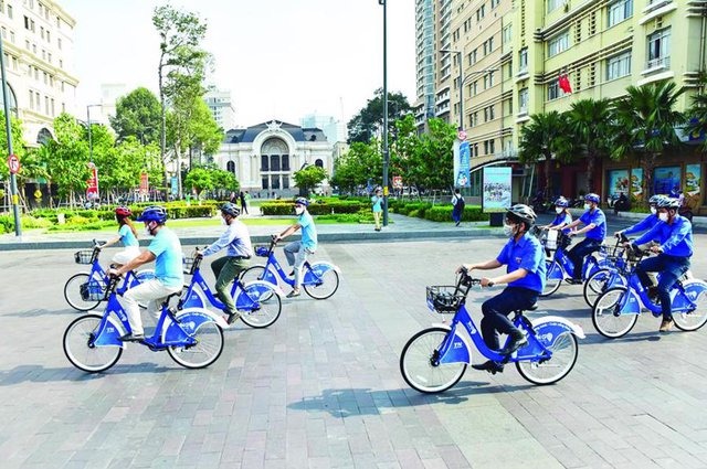Xe đạp công cộng được triển khai thành công ở TP Hồ Chí Minh từ năm 2021.