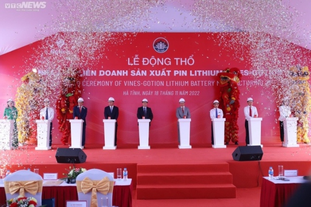 Dự án nhà máy nhà máy sản xuất cell pin sạc LFP gần 6.330 tỷ đồng vừa được khởi công tại Hà Tĩnh