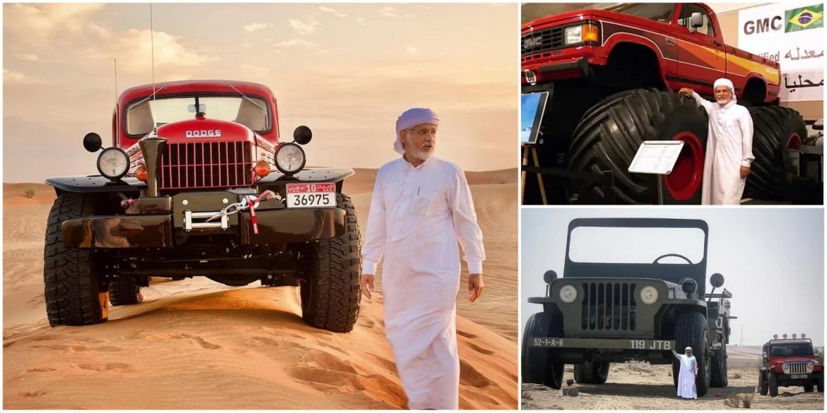 bộ sưu tập xe hơi đồ sộ được phân chia tại bốn bảo tàng ở UAE, Morocco và các nơi khác.