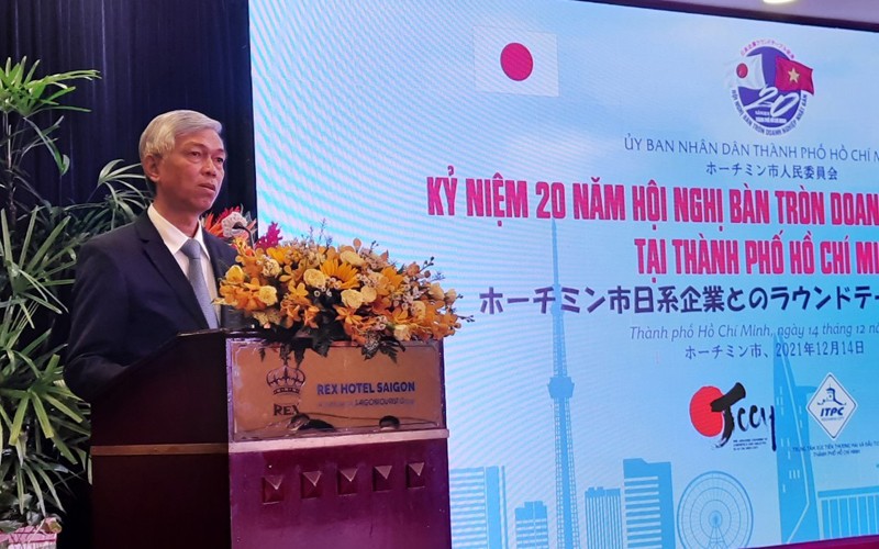 Ông Võ Văn Hoan, Phó Chủ tịch UBND Thành phố Hồ Chí Minh phát biểu khai mạc “Kỷ niệm 20 năm Hội nghị bàn tròn Nhật Bản tại Thành phố Hồ Chí Minh”. Ảnh minh họa