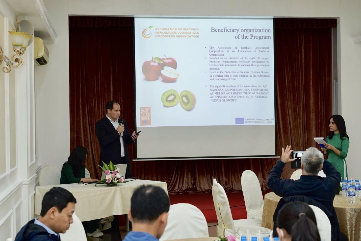 Hiệp hội Hợp tác xã Nông nghiệp Imathia của Hy Lạp giới thiệu nông sản tại Việt Nam
