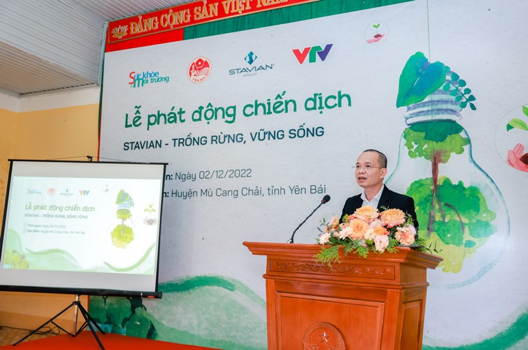 Thành viên HĐQT Tập đoàn STAVIAN ông Nguyễn Đức Hà phát biểu tại sự kiện