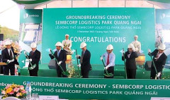 Quảng Ngãi: Sembcorp khởi công dự án Trung tâm Kho vận Logistics đầu tiên tại miền Trung
