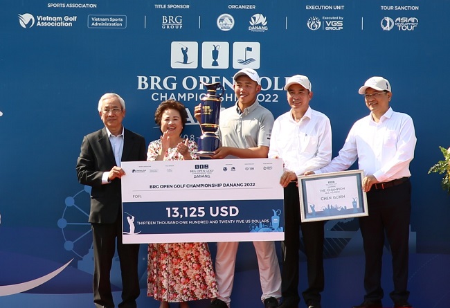 Golfer người Trung Quốc, Chen Guxin đăng quang giải đấu BRG Open Golf Championship Danang 2022