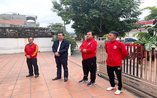 Tại TP Cẩm Phả, Quảng Ninh đội Taekwondo tỉnh Bình Dương đang tích cực tập luyện và sẵn sàng thi đấu với quyết tâm cao