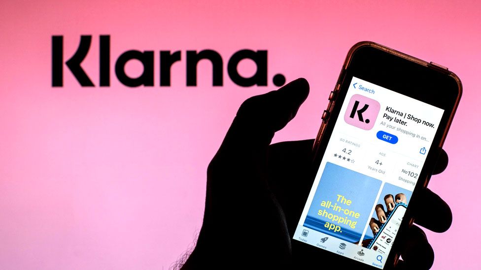 Trong ảnh là logo của Klarna, tập đoàn 